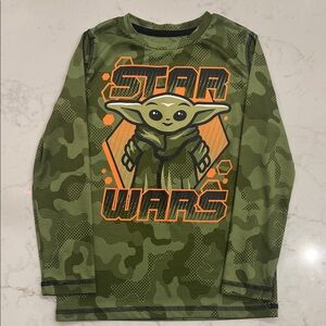 Star Wars Green Camo Long Sleeve Tee